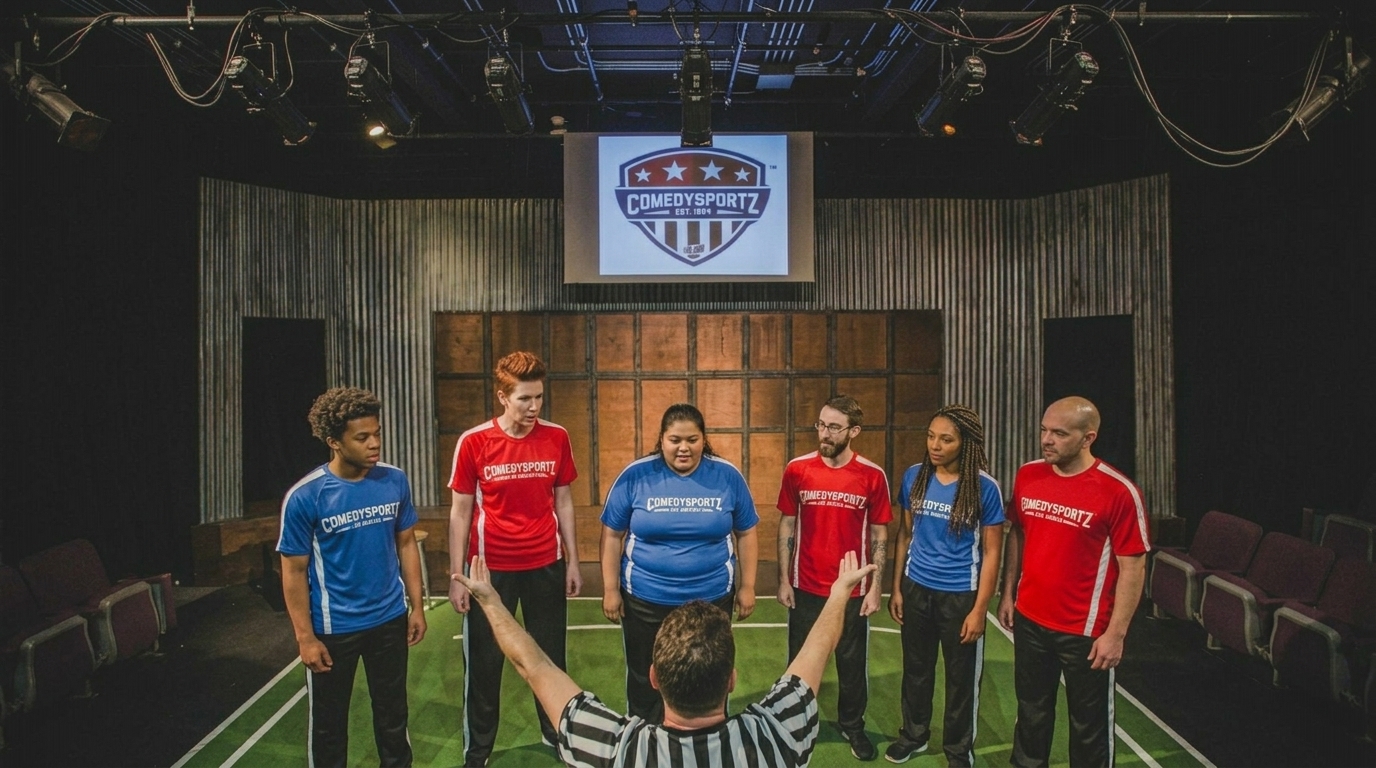 ComedySportz performers on stage